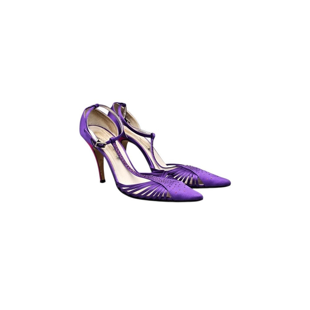 Christian Lacroix Women's Size 38.5/ 8.5 US VGC VTG Sexy Paris Gem Purple Heels